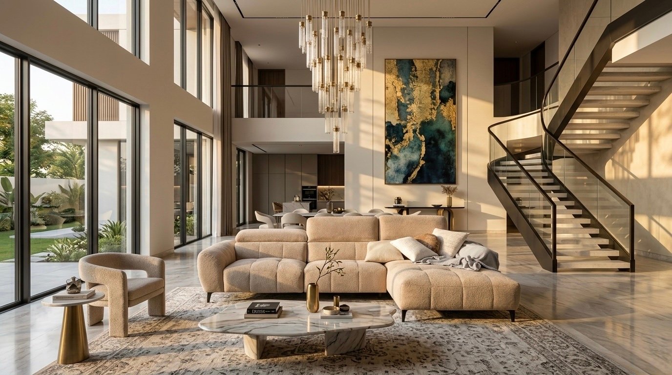 Luxury living room interior by Furniversal